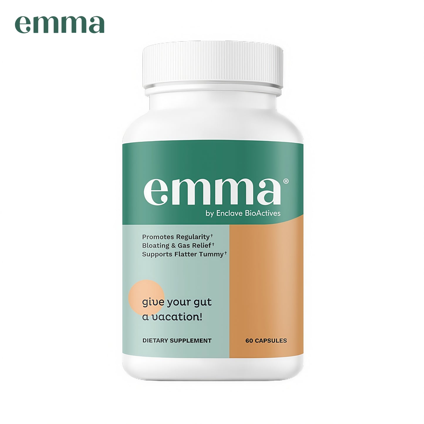 Emma Gut Health Gas & Bloating Relief 60 Capsules